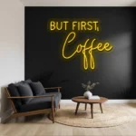 neon sign but first coffee text wall decor for living room 1