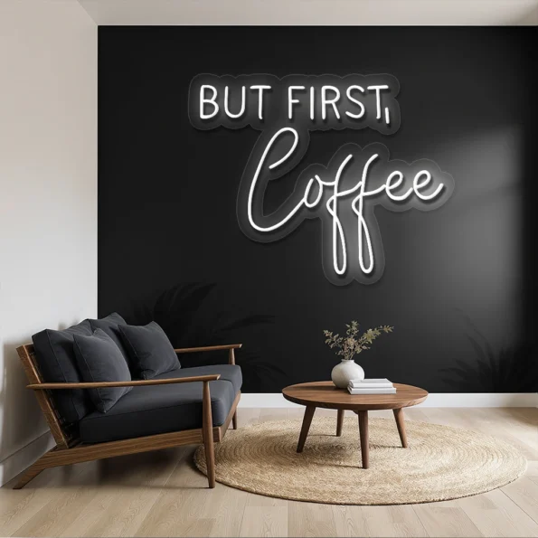 neon sign but first coffee text wall decor for living room 6