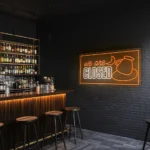 neon sign coffee closed text with cup icon cafe decor 1