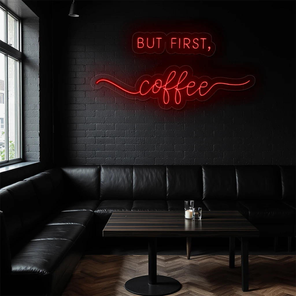neon sign coffee text but first coffee wall decor 5 neon sign coffee text but first coffee wall decor 5