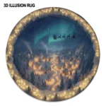 Blue Yellow 3d Illusion Rug Transform Your Home With Magic 1