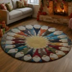 Brown Beige Stunning 3d Illusion Rug For Unique Home Decor 1