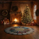 Brown Beige Stunning 3d Illusion Rug For Unique Home Decor 1