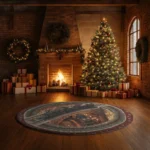 Brown Black Enchanting 3d Train Illusion Rug Transform Your Space 1
