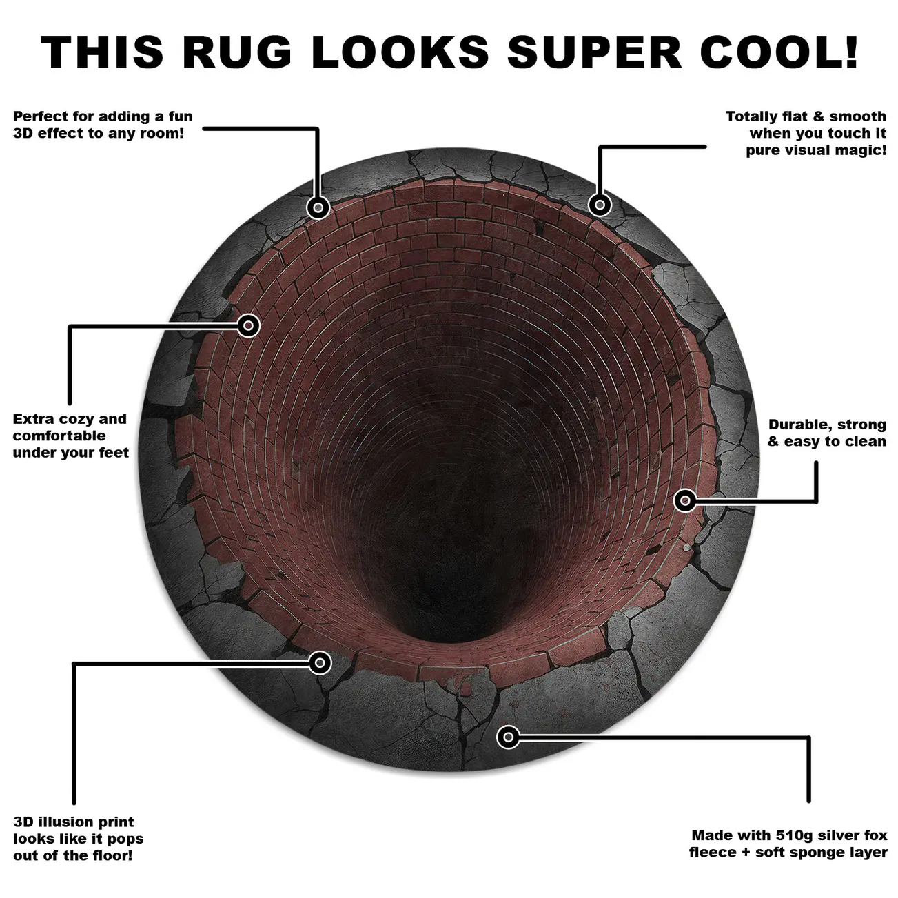 Brown Black Transform Your Space With A 3d Illusion Floor Rug 5 Brown Black Transform Your Space With A 3d Illusion Floor Rug 5