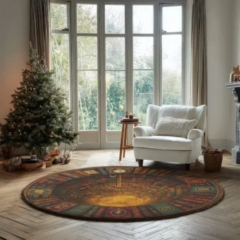 Brown Yellow 3d Illusion Rug Transform Your Space With Style 2