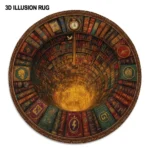 Brown Yellow 3d Illusion Rug Transform Your Space With Style 1