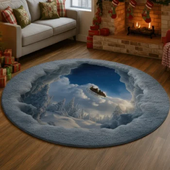 Gray Blue 3d Effect Rug Transform Your Space With Stunning Art 1