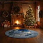 Gray Blue 3d Effect Rug Transform Your Space With Stunning Art 1