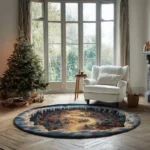Gray Yellow Create A Magical Holiday Scene With 3d Illusion Rug 1