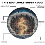 Gray Yellow Create A Magical Holiday Scene With 3d Illusion Rug 1