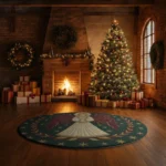 Green Beige 3d Angel Illusion Rug Enhance Your Home Decor 1
