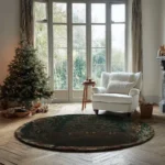 Green Red 3d Illusion Rug For Holiday Decor Magic 1