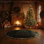 Green Red 3d Illusion Rug For Holiday Decor Magic 1