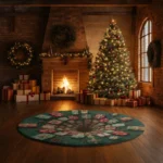 Green Red 3d Illusion Rug Mesmerizing Gift Decor For Any Room 1
