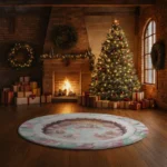 Pink Mint Whimsical Wonderland 3d Illusion Rug For Home Decor 1
