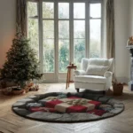 Red Beige 3d Gift Box Illusion Rug Unique Home Decor Piece 1