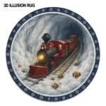 Red Black 3d Illusion Rug Transform Your Space With Style 1