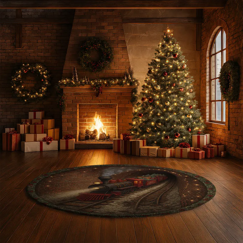 Red Brown 3d Train Tunnel Rug Unique Optical Illusion Decor 3 Red Brown 3d Train Tunnel Rug Unique Optical Illusion Decor 3