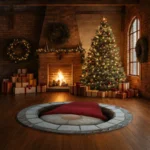 Red Gray 3d Gnome Illusion Rug Unique Home Decor Accent 1