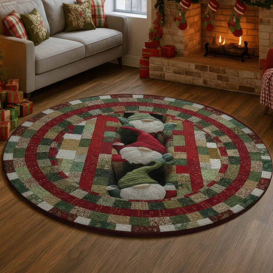 Red Green 3d Gnome Illusion Rug Add Whimsy To Your Space 1 Red Green 3d Gnome Illusion Rug Add Whimsy To Your Space 1