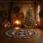 Red Green 3d Gnome Illusion Rug Add Whimsy To Your Space 1
