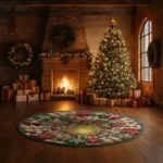 Red Green 3d Illusion Rug Mesmerizing Optical Effect For Home 1