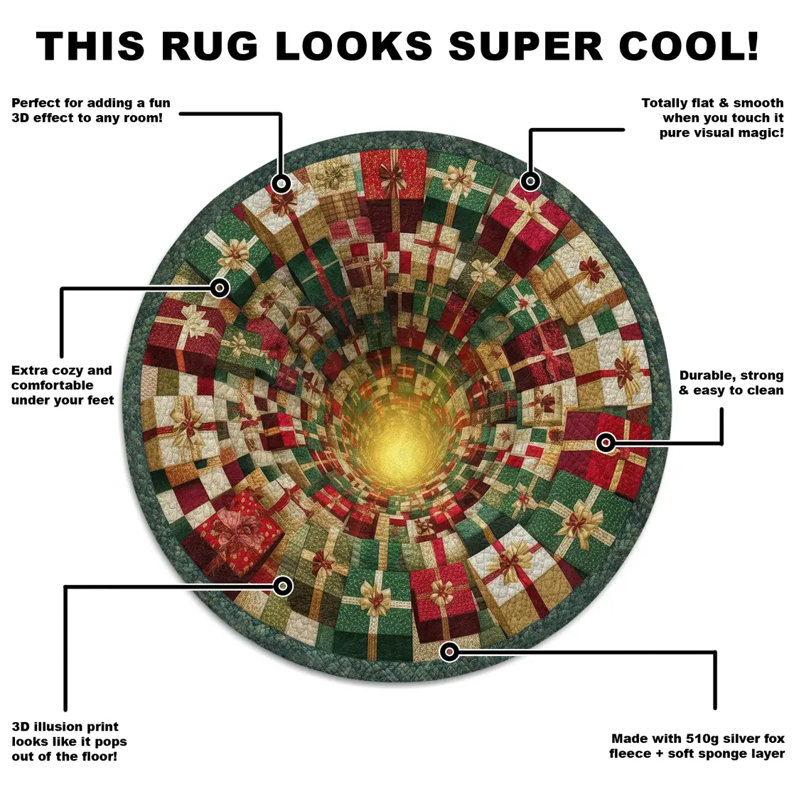 Red Green 3d Illusion Rug Mesmerizing Optical Effect For Home 5 Red Green 3d Illusion Rug Mesmerizing Optical Effect For Home 5