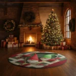 Red Green Charming 3d Gnome Rug For A Whimsical Home Decor Touch 1