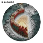 Red Green Immersive 3d Illusion Rug Transform Your Space Instantly 1