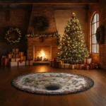 White Red 3d Illusion Rug Enchanting Home Decor Centerpiece 1