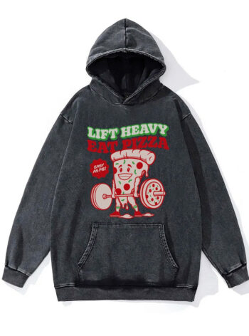 Gym Hoodie – Lift Heavy Eat Pizza Graphic | Printopian